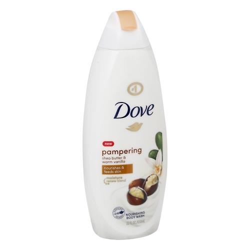 Image for Dove Body Wash, Nourishing, Pampering, Shea Butter & Warm Vanilla,22oz from Yost Pharmacy