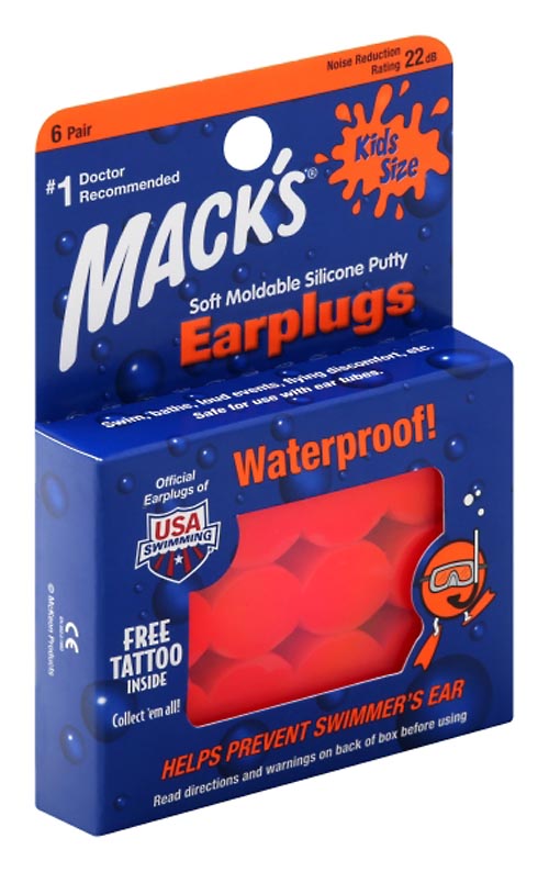 Image for Macks Earplugs, Silicone Putty, Soft Moldable, Kids Size,6pr from Yost Pharmacy