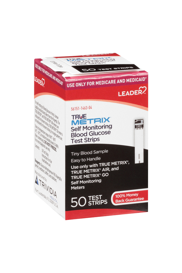 Image for Leader Blood Glucose Test Strips, Self Monitoring,50ea from Yost Pharmacy