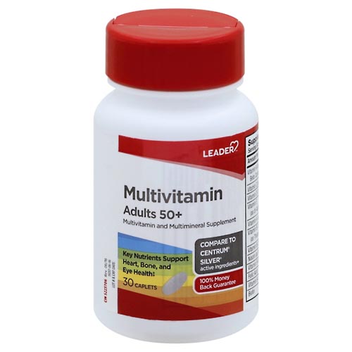 Image for Leader Multivitamin, Adults 50+, Caplets,30ea from Yost Pharmacy