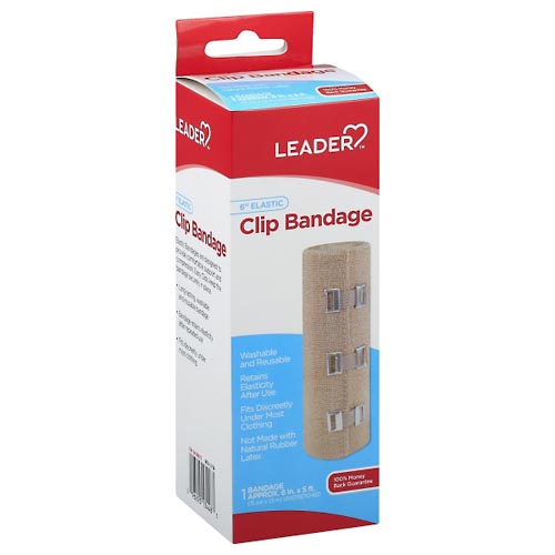 Image for Leader Clip Bandage, Elastic, 6 Inch,1ea from Yost Pharmacy