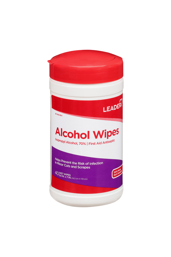 Image for Leader Alcohol Wipes,40ea from Yost Pharmacy
