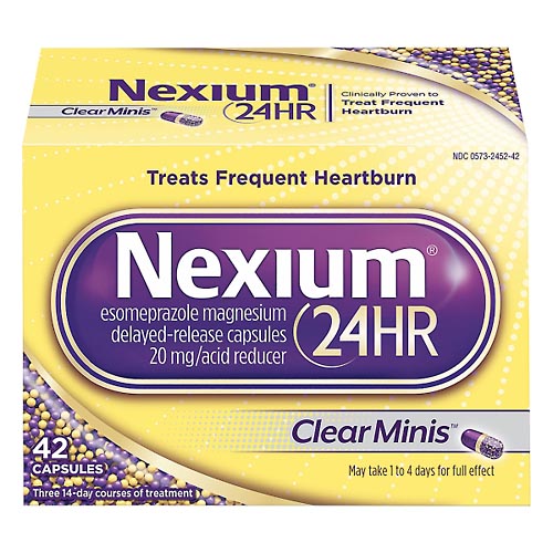 Image for Nexium Acid Reducer, 24HR, 20 mg, Delayed-Released Capsules,42ea from Yost Pharmacy