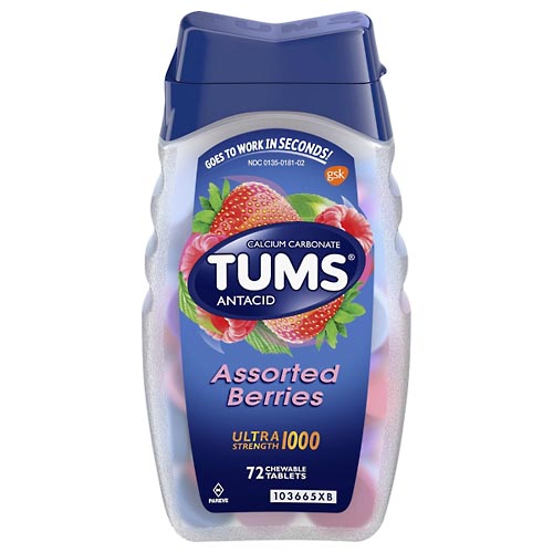 Image for Tums Antacid, Ultra Strength 1000, Assorted Berries, Chewable Tablets,72ea from Yost Pharmacy
