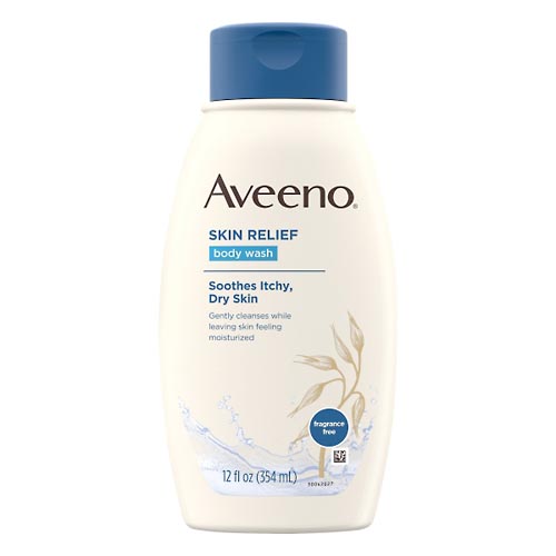 Image for Aveeno Body Wash, Skin Relief, Fragrance Free,12oz from Yost Pharmacy