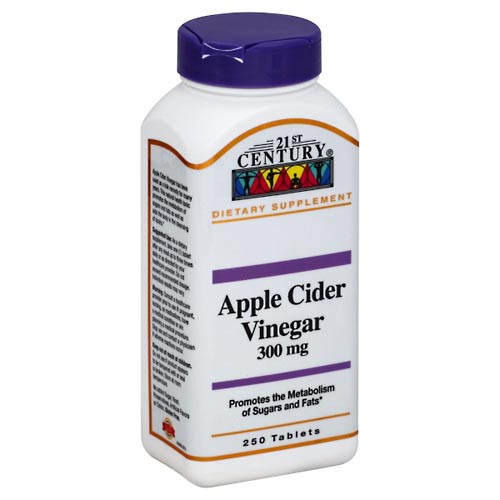 Image for 21st Century Apple Cider Vinegar, 300 mg, Tablets,250ea from Yost Pharmacy