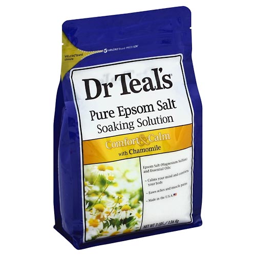 Image for Dr Teals Soaking Solution, Pure Epsom Salt, Comfort & Calm, with Chamomile,3lb from Yost Pharmacy