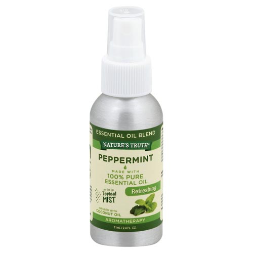 Image for Natures Truth Essential Oil Blend, 100% Pure, Peppermint, Refreshing,71ml from Yost Pharmacy