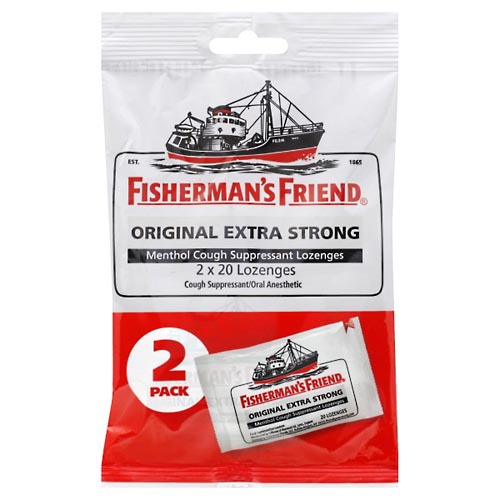 Image for Fishermans Friend Cough Suppressant/Oral Anesthetic, Extra Strong, Lozenges, Original, 2 Pack,2ea from Yost Pharmacy